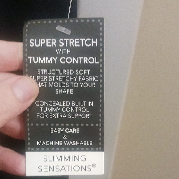 Roz & Ali Navy Straight Leg Pants - Picture 5 of 8